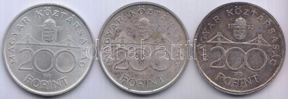 1992-1993. 200Ft Ag "MNB" + "Deák" T:2
