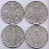 1994. 200Ft Ag "Deák" (4x) T:2