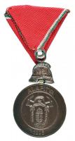1995. "Önkéntes Tűzoltó Szolgálati Érem XL" kitüntetés eredeti szalaggal T:2