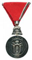 1995. "Önkéntes Tűzoltó Szolgálati Érem L" kitüntetés eredeti szalaggal T:2