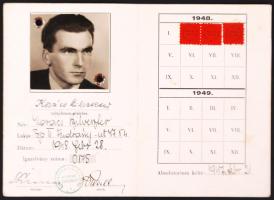 1948 Weil Emil orvos, egyetmi tanár, Kossuth-díjas, aláírása tagsági könyvben.