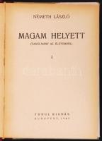 Németh László: Magam helyett. Budapest 1943. Turul. Első kiadás