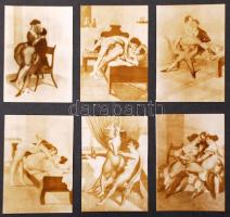 Erotikus fotó reprodukciók, kartonra ragasztva, összesen:33 db