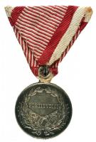 1917. Károly Ezüst Vitézségi Érem II. osztály "Fortitudini / IV. Károly" fémjel nélküli ez...