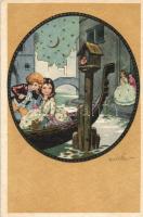 Venezia, Italian art postcard s: V. Castelli