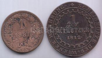 1812G 1Kr + 1881(J.n.) 1Kr T:2-,3