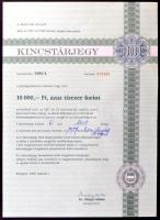 Budapest 1989. Kincstárjegy 10.000Ft-ról T:I