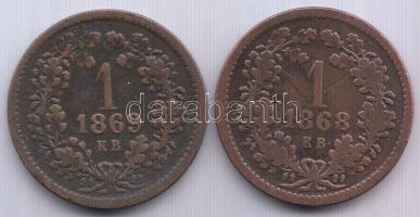 1868KB-1869KB 1Kr (2x) T:2-,3