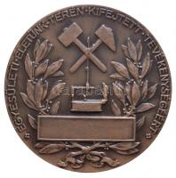 Berán Lajos (1882-1943) 1936. "Z. Zorkóczy Samu" kohómérnök bronz emlékérem (50mm) T:2