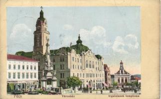 Pécs, Városháza, Irgalmasok temploma, gyógyszertár (EK)