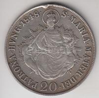 1848B 20Kr Ag "V. Ferdinánd" T:2- ph