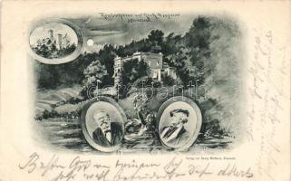 1897 Eisenach, Wartburg castle, Reuter-Wagner-Museum, Fritz Reuter, Richard Wagner