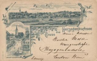 1897 Herzogenbuchsee, Art Nouveau, litho (small tear)