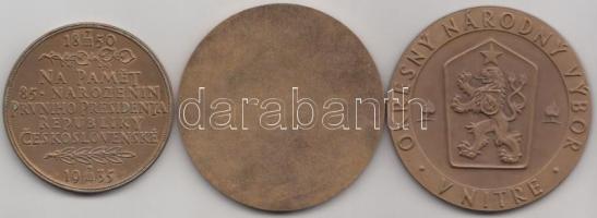 Csehszlovákia 1935- 3db klf emlékérem T:vegyes
Czechoslovakia 1935- 3pcs of vasrious medallion C:mix...