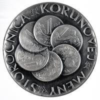 Szlovákia DN. "25 éves a Kassai Numizmatikai Társulat" jelzett Ag emlékérem dísztokban (0.900/183g) T:1 Slovakia ND. "25th anniversary of the Numismatic Society in Kosice" commemorative Ag medallion in original box (0.900/183g) C:UNC