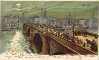 1899 London, bridge, litho (EK)