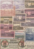 Ausztria 1920. 20db városi szükségpénz T:1-2 Austria 1920. 20 pcs of necessity notes C:UNC-XF