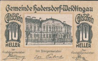 Ausztria 1920-1921. 10db városi szükségpénz T:1
Austria 1920-1921. 10 pcs of necessity notes C:UNC