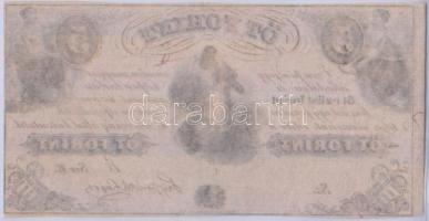 1852. 5Ft "Kossuth bankó" kitöltetlen "E" sorozat T:I
Hungary 1852. 5 Forint wit...