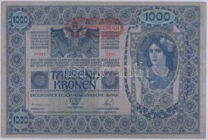 1902. 1000K II. kiadás "Deutschösterreich" felülnyomással  T:II-