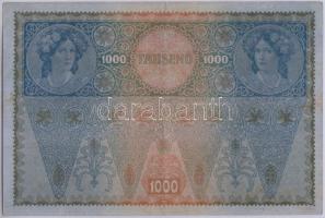 1902. 1000K II. kiadás "Deutschösterreich" felülnyomással  T:II-