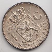 Hollandia 1957. 1G Ag "Julianna" T:2
Netherlands 1957. 1 Gulden Ag "Julianna" C:...