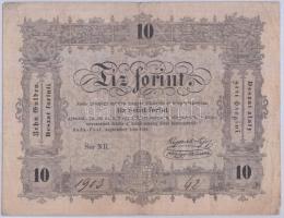 1848. 10Ft "Kossuth bankó" T:III(apró tűlyuk)