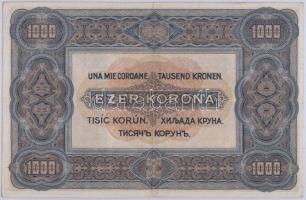 1920. 1000K "Orell Füssli - Zürich" T:III(kétszer hajtott de szép papír)