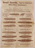 Szivarreklám-katalógus német nyelven