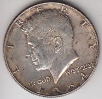 Amerikai Egyesült Államok 1964. 1/2$ Ag "Kennedy" T:2 patina USA 1964. 1/2 Dollar Ag "Kennedy" C:XF patina