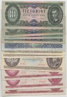 14db vegyes bankjegy tétel a forint időszakból T:vegyes