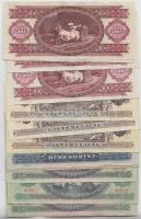 14db vegyes bankjegy tétel a forint időszakból T:vegyes