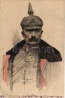 Wilhelm II etching, s: H. F. (fa)