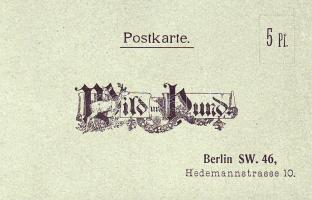 Német nyelvű vadászati reklám képes levelezőlap