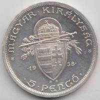 1938. 5P Ag "Szent István" T:1,1-