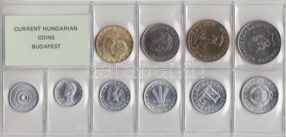 1986. 2f-20Ft 10db klf érmés forgalmi sor fóliatokban T:1
