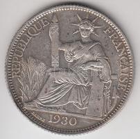 Francia Indokína 1930. 20C Ag T:2- French Indo-China 1930. 20 Cents Ag C:VF