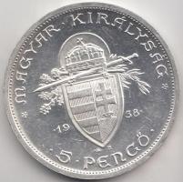 1938. 5P Ag "Szent István" T:2