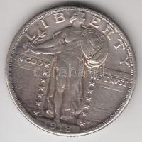 Amerikai Egyesült Államok 1918. 1/4$ Ag "Liberty" T:2- USA 1918. 1/4 Dollar Ag "Liberty" C:VF
