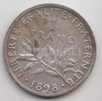 Franciaország 1898. 1Fr Ag T:2-
France 1898. 1 Franc Ag C:VF