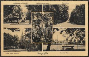 Budapest XVI. Mátyásföld, Gimnázium parkrészlet, Fenyves, Teniszpálya, Római katolikus templom