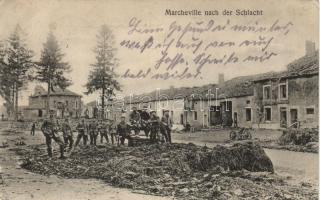 Marchéville after battle, WWI