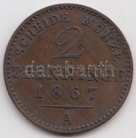 Német Államok / Poroszország 1867A 2Pf Cu T:2- German States / Prussia 1867A 2 Pfennige Cu C:VF