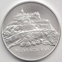2006. 5000Ft Ag "Munkácsi vár" T:BU Tanúsítvánnyal, dísztokban. Csak 4000db!