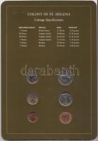 Szent Ilona 1984. 1p - 1Ł 6klf db, forgalmi szett felbélyegzett kartonlapon T:1
St. Helena 1984. 1 p...