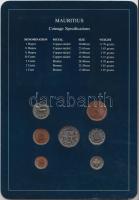 Mauritius 1978. 1c - 1R 7klf db, forgalmi szett felbélyegzett kartonlapon T:1
Mauritius 1978. 1 cent...