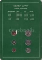 Salamon szigetek 1977-81. 1c - 1$ 6klf db, forgalmi szett felbélyegzett kartonlapon T:1
Solomon Isla...