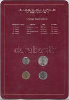 Komori-szigetek 1977-94. 10Fr - 100Fr 4klf db, forgalmi szett felbélyegzett kartonlapon T:1
Comoros ...