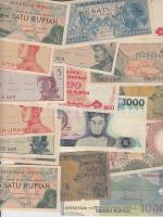 Indonézia 18db modern bankjegy T:I Indonesia 18pcs of modern banknotes C:UNC