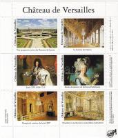 A Veraillesi kastély 6 db bélyegformátumú gumizott kép "kisívben"